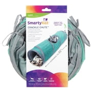 SmartyKat Crackle Chute Collapsible Tunnel Cat Toy with Crinkle Sound & Peek-A-Boo Window