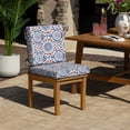 thumbnail image 2 of ARDEN Foam Outdoor Dining Chair Cushion, 20 x 20, made with ProFoam, Rain-proof, Fade Resistant, Clark Blue, 2 of 9