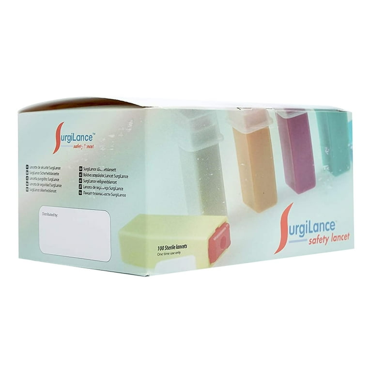 ONE-CARE Safety Lancets 21G X 1.8mm – Contact-Activated, Sterile, 100 Lancets Per Box 1 thumbnail image