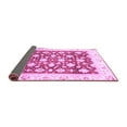 thumbnail image 2 of Ahgly Company Indoor Square Oriental Purple Traditional Area Rugs, 3' Square, 2 of 4