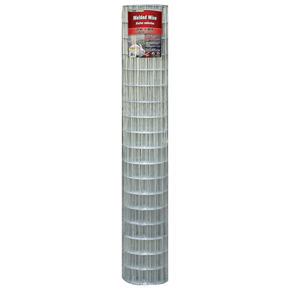 YARDGARD 72 inch by 50 foot 12.5 gauge 4 inch by 2 inch mesh galvanized welded wire