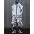 thumbnail image 5 of Niepce Inc Japanese Streetwear White Men's Gothic Zip Up Hoodie Jacket, 5 of 8