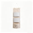 thumbnail image 2 of Hanging Pocket Organizer, Wall Mount Storage Bag, Foldable Door Caddy, Durable Tear Proof Fabric and Sturdy Hanging Rope for Dorm Rooms, Bathroom Walls, and Bedroom Closets., 2 of 7