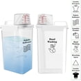 thumbnail image 2 of YQWIN 2 Pcs Distributeur de Détergent à Lessive Liquide Adoucissant Textile Contenant Agent de Blanchiment Bouteilles Vides Boosters de Parfum Perles Support Pot Distributeur Tasse à Mesurer pour Buanderie (78oz), 2 of 6