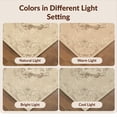 thumbnail image 7 of Design&I 9'x12' Washable Area Rug Sleek Flatweave Pet Friendly Farmhouse Ornamental Flourish Antique Inspired Symmetrical Design for Master Suite, Under Bed, 7 of 7