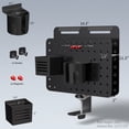 thumbnail image 5 of VIVO Steel Clamp-on Rotating Pegboard with Laptop Holder, Magnetic Organizer, 5 of 8