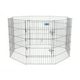 thumbnail image 2 of Petmate Looped Wire 1-Door 8-Panel Indoor or Outdoor Exercise Dog Pen with Step Through Door, 36" x 24" For Medium to Large Dogs Up To 70 lb, Black, 2 of 6