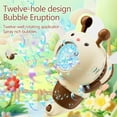 thumbnail image 4 of Bee Bubble Machine Automatic Continuous Blower Large Capacity 90ml Tank LED Lights AA Battery Powered for Outdoor, 4 of 9