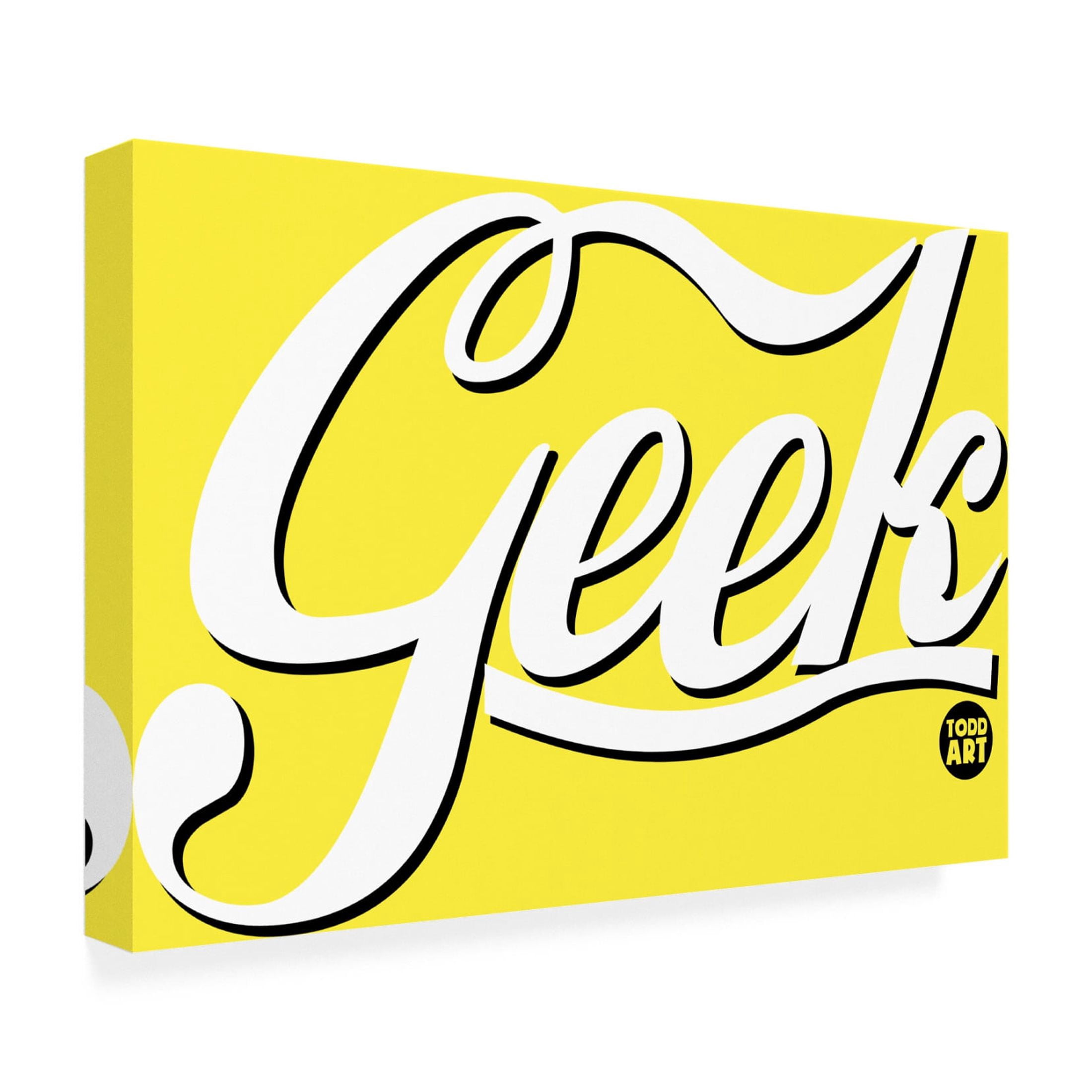 Canvas Wall Art - toddart 'Geek' Wall Art for Living Room, Bedroom, or Office Décor by Trademark Fine Art - 47 x 30 Inches