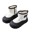 thumbnail image 3 of THDHVS Boots for Girls,Girls Water-Resistant Snow Boots with Thermal Lining and Mid-Calf Height for Winter Protection and Outdoor Play Black 9.5-10 Years, 3 of 7