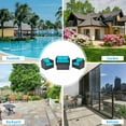 thumbnail image 4 of Costway 4PCS Patio Rattan Cushioned Sofa Chair Coffee Table Turquoise, 4 of 10