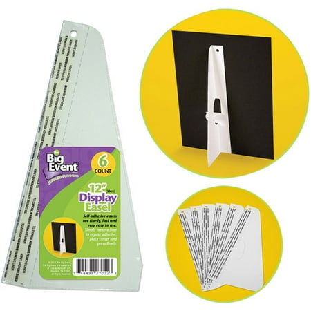 The Big Event 12" Single-wing Display Easel, 6-pack