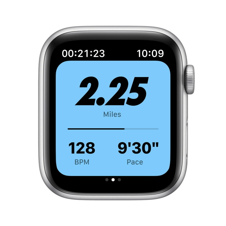 Apple Watch Nike SE GPS 44mm Silver Aluminum Case with Pure