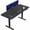 Black RGB Pad/Black, variant on VIVO Electric 83” x 30” Stand Up Desk Workstation, Black Table Top, Black Frame