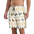 thumbnail image 2 of Goofa Funny Chicken Printed Mens Swim Trunks Summer Quick Dry Short Beach Swimwear Bathing Suits-, 2 of 9