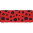 thumbnail image 1 of ABPHQTO Funny Red Ladybug Ladybird Dots Extra Extended Large Gaming Mouse Pad Mat Escritorio Pad Keyboard Mat 30x80 cm, 1 of 3