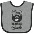 thumbnail image 3 of Inktastic I Love My Bearded Uncle Boys or Girls Baby Bib, 3 of 4