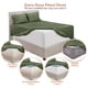thumbnail image 5 of Juego de sábanas Hearth & Harbor con bolsillo extra profundo para cama individual, color verde oliva, 5 of 7
