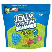 JOLLY RANCHER, Assorted Fruit Flavored Sours Gummy Candy, Resealable, 13 oz, Bag