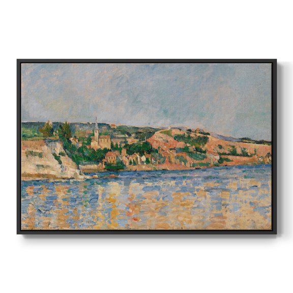 Vintage Landscape-CXLI By Wexford Home Framed in Black Wood Gallery Wrapped Canvas 17 in. x 25 in.