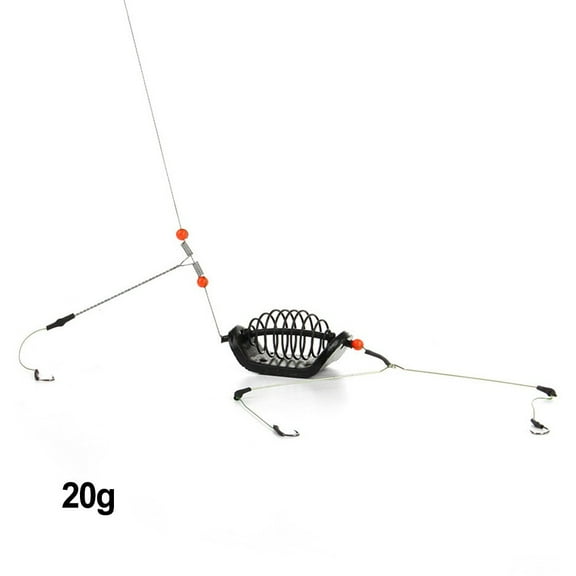 Xuanqin Bait Carp Fishing Feeder Fishing Baits Cages Hook Rig Set Feeder Tackle, Bait Cage