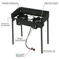 thumbnail image 6 of Winado Propane Burner  2 Burner Outdoor Stove Camping Burner w/ Wind Panel,150,000-BTU, 6 of 8