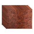 thumbnail image 1 of FASÄDE Ripple Moonstone Copper 18in x 24in Decorative Vinyl Backsplash Panel (5 Pack), 1 of 5