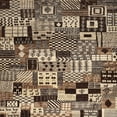 thumbnail image 1 of Ahgly Company Machine Washable Indoor Square Contemporary Bakers Brown Area Rugs, 6' Square, 1 of 7