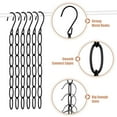 thumbnail image 5 of Hariumiu Metal Chain Hanger Metal Chain Clothes Hanger Organizer with 7 Slots Collapsible Vertical Space Saving Hanger for Wardrobe Organization Clothes, 5 of 8