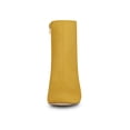 thumbnail image 6 of BLISSFUL STEP Women's Side Zipper Round Toe Block Heel Ankle Boots Yellow 7, 6 of 7