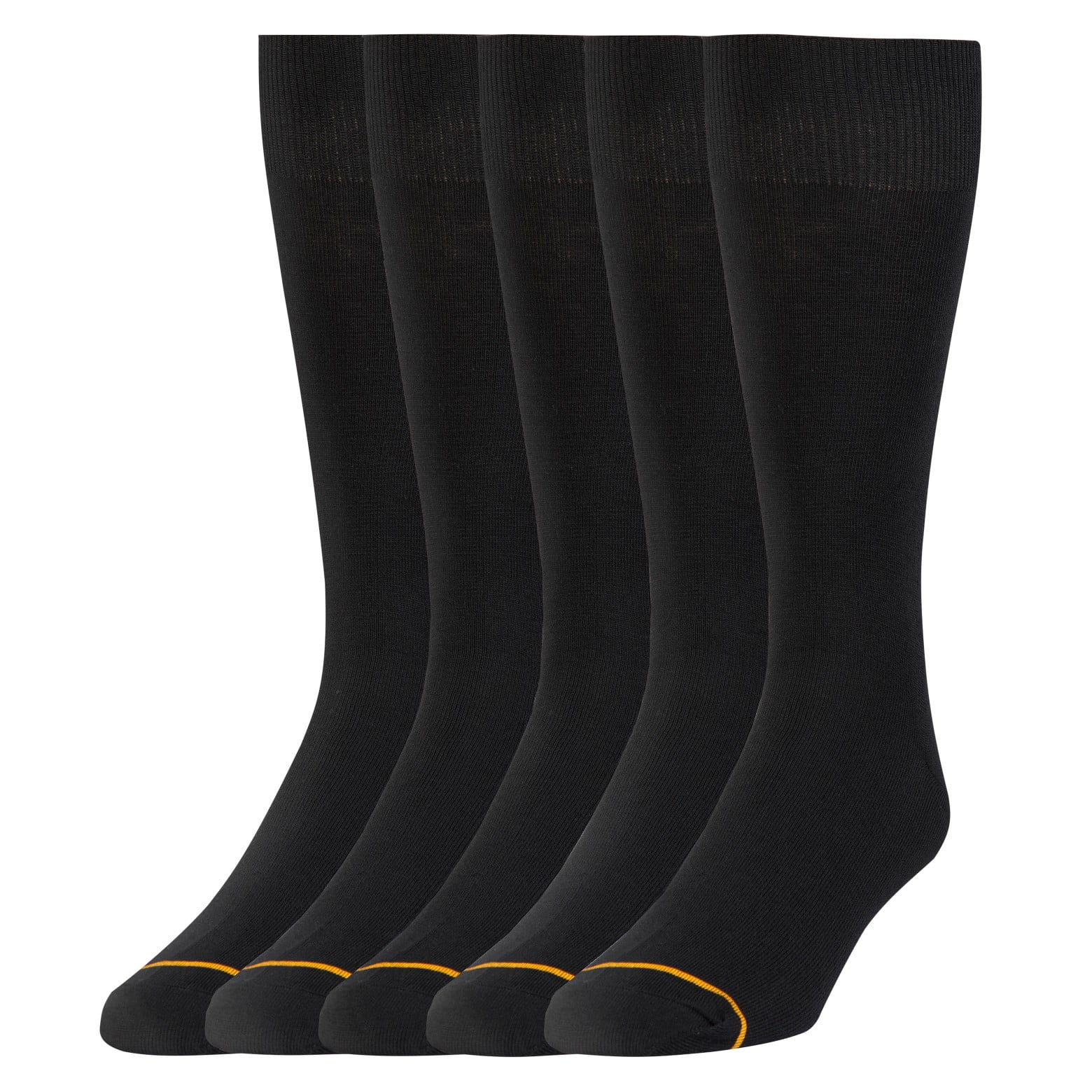 GOLDTOE Gold Toe Signature Gold Men's 5pk Flat Knit Value Pack Socks