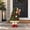 Large, variant on Whimsical Christmas Elf Tree Decor, Mini Evergreen Christmas Tree, with Elf Boots, Plaid Bow & Ornaments, for Table Centerpiece, Mantel Decor