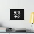 thumbnail image 4 of Scripture Walls John 15:9 Jesus Loves You Black Bible Verse Canvas Christian Wall Art Ready to Hang Unframed, 4 of 5