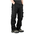 thumbnail image 5 of Zorckvet Mens Black Pants with Pockets Cargo Loose Lightweight Casual Mens Hiking Pant, 5 of 7
