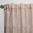 thumbnail image 3 of Designart 'Gold Rose Abstract Geometry Luxury' Mid-Century Modern Curtain Panel, 3 of 5