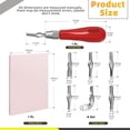 thumbnail image 2 of Mardatt 8Pcs Craft Linoleum Carving Tools Kit Includes Rubber Stamp Carving Tools with 6 Blades, Rubber Carving Blocks, Carving Block Stamp Art Block Cutters Linoleum Cutter Tools for Block Printing, 2 of 7