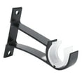 thumbnail image 4 of 8 Pack Single Curtain Rod Brackets for Drapery Rod Aluminum Alloy Heavy Duty Curtain Rod Holders (Black), 4 of 8