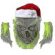 thumbnail image 3 of 7pcs The Grinch Costume Christmas Cosplay Adult Santa Costume Outfits Set + Mask A, 3 of 4