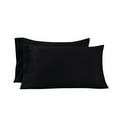 thumbnail image 2 of (4 pack) Mainstays Super Soft Brushed Microfiber Pillowcase Set, Standard/Queen, Rich Black, 2 Piece, 2 of 6