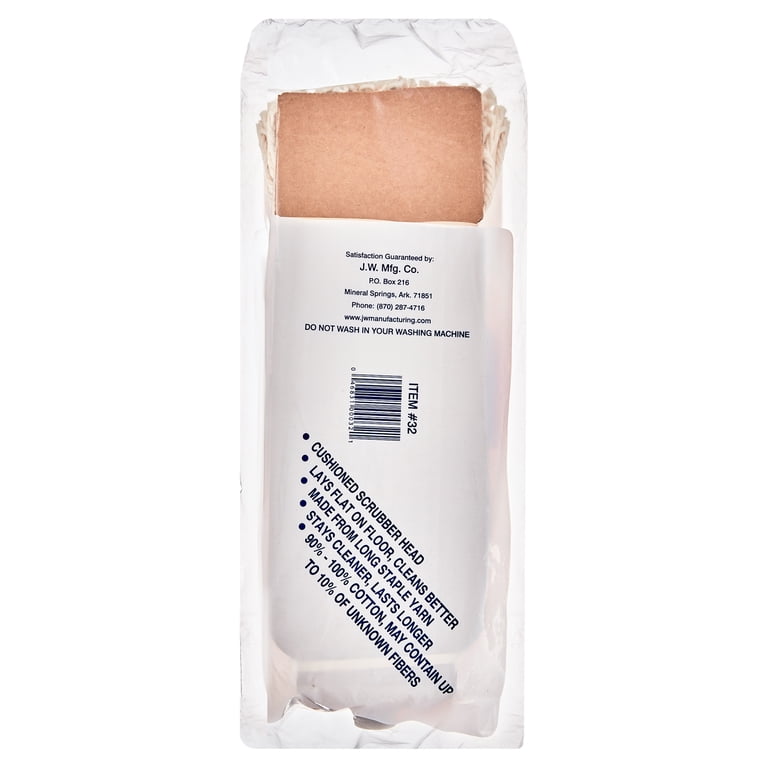 Cushion Head Cotton Mop Replacement Head, 1 Head, JW Manufacturing