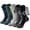 Dark, variant on 5 Pairs Merino Wool Hiking Socks Warm Thermal Winter Cozy Cushioned Moisture Wicking Socks for Women & Men