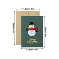 thumbnail image 3 of YIKA Christmas Decoration Vintage Pearl Paper Christmas Greeting Card Three Dimensional Blessing Thanksgiving Christmas Blessing Card With Envelope, 3 of 6