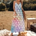 thumbnail image 3 of Beautiful Colorful Mermaid Scales Sleeveless Dress Women's Evening Dress Womans Clothing, 3 of 9