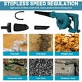 thumbnail image 3 of 2 In 1 Cordless Vacuum Blower With Variable Speed Control, Compact Lightweight Design For Effortless Garden Cleanups, 3 of 4