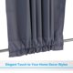 thumbnail image 5 of Cortinas cortas Uxcell, 29"W x 14"L cortinas de ventana francesa de medio panel 2 paneles, gris, 5 of 6