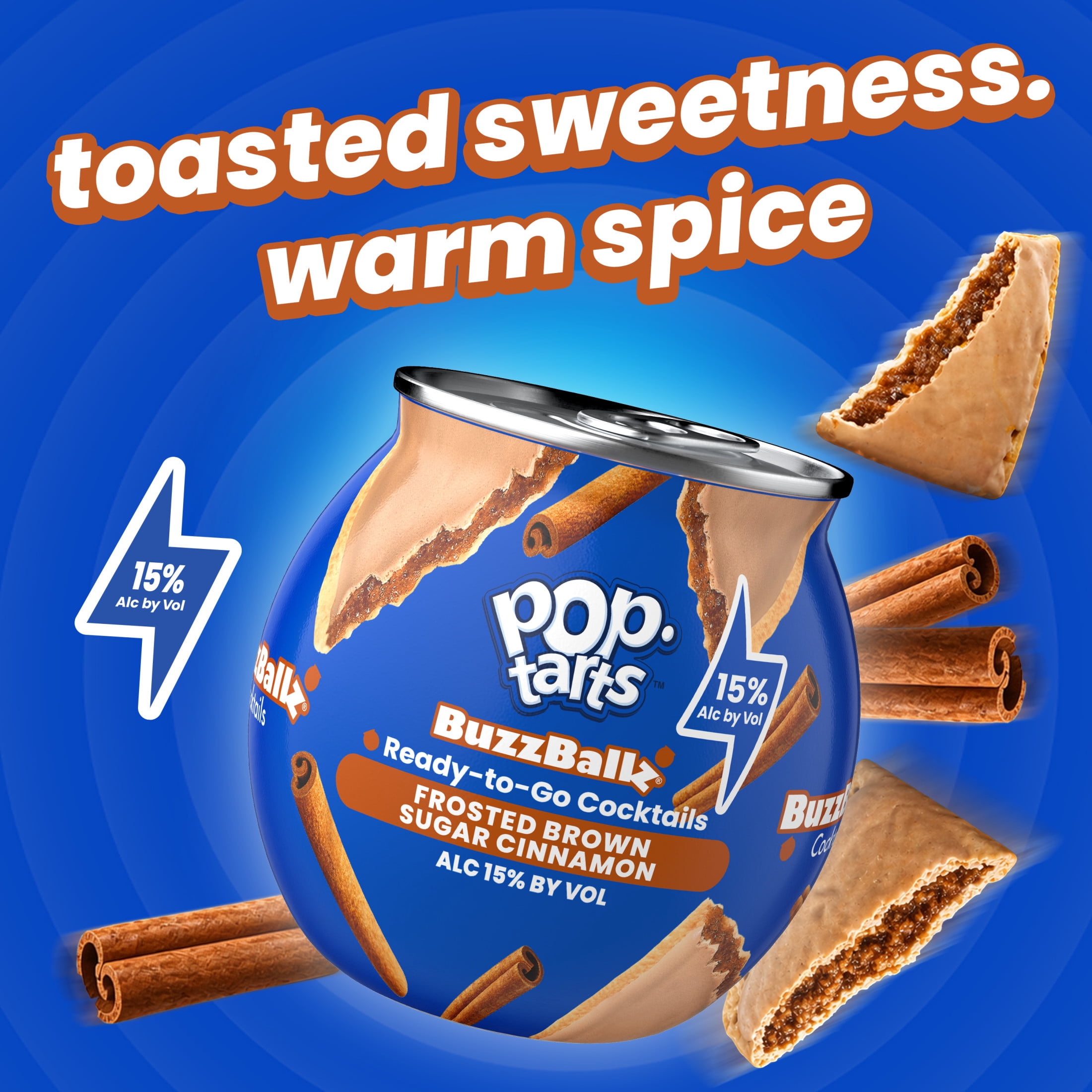 BuzzBallz Brown Sugar Cinnamon Chillers, 187ml, 30 Proof (15% ABV)