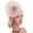 Nude & Pink, variant on Women Fascinators Hat Headband Base Design Stable Non-Slip Lightweight Mesh Flower Shape Headgear Tea Party Hat Accessories