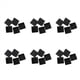thumbnail image 1 of 30 Pcs Plastico Cuadrado de Supresion Final Casquillos Tuberia Tubo Inserta 50mm X 50mm, 1 of 6