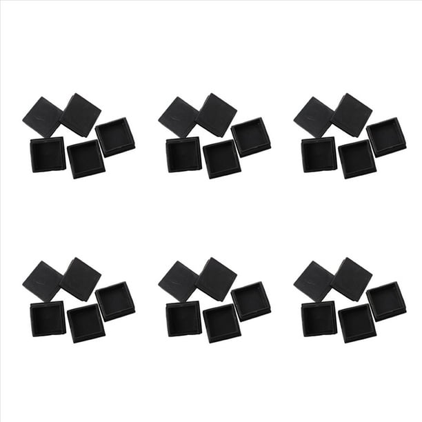 30 Pcs Plastico Cuadrado de Supresion Final Casquillos Tuberia Tubo Inserta 50mm X 50mm
