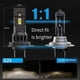 thumbnail image 5 of 2Pcs 3300LM H7 LED Headlight Bulb Wireless 66W CSP for Car Headlamp, 5 of 5